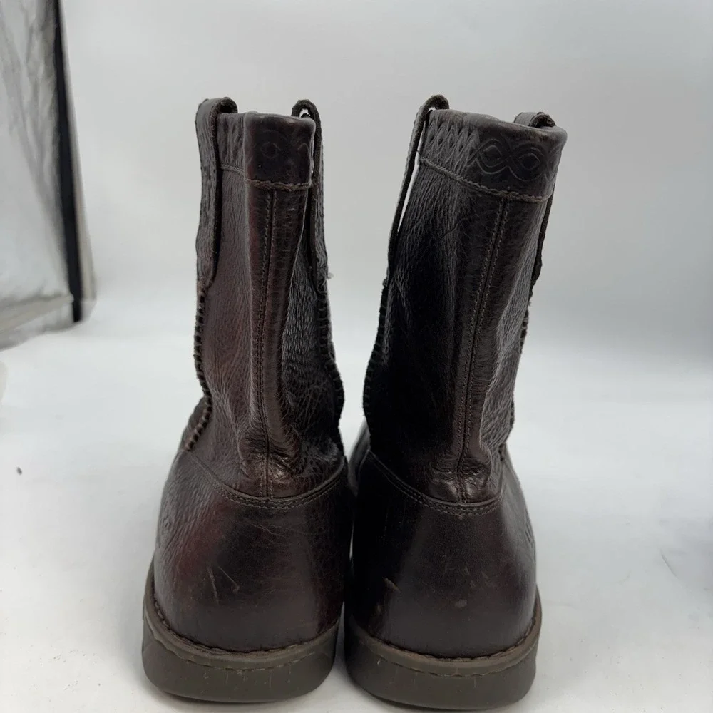 Ugg Men's Newbreak Black Leather Tall Biker Ridding Boots Model 3036 Size 7.5